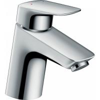 Смеситель hansgrohe Logis для раковины со сливным клапаном Push-Open 71077000, хром
