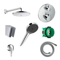 Готовый набор для душа hansgrohe Raindance/Rainfinity с термостатом Ecostat S HG-PR127, хром