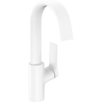 Смеситель для раковины hansgrohe Vivenis 210 с поворотным изливом, 75030700/U, матовый белый, уцененный товар