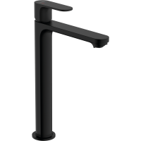 Смеситель для раковины hansgrohe Rebris S 240 CoolStart, со сливным гарнитуром 72580670/U, матовый черный, уцененный товар