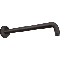 Душевой кронштейн hansgrohe настенный 389 мм 27413670/U, матовый черный, уцененный товар