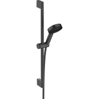 Душевой гарнитур hansgrohe Pulsify Select S 105 3jet Relaxation cо штангой 65 см 24160670/U, матовый черный, уцененный товар