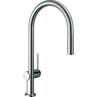Смеситель для кухонной мойки hansgrohe Talis M54 210, с вытяжным душем 2jet 72800000/U, хром, уцененный товар