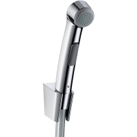 Гигиенический душ hansgrohe 1jet с держателем и шлангом 125 см 32129820, шлифованный никель