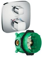 Hansgrohe 15708000S Set HG Ecostat E термостатический смеситель для душа (15708000+01800180)