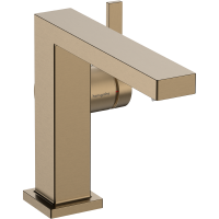 Смеситель для раковины hansgrohe Tecturis E 110 Fine CoolStart, EcoSmart+, 73021140, шлифованная бронза