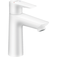 Смеситель для раковины hansgrohe Talis E 110, со сливным гарнитуром 71710700/U, матовый белый, уцененный товар