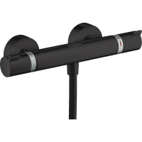Термостат для душа hansgrohe Ecostat Comfort 13116670/U, матовый черный, уцененный товар