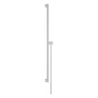 Душевая штанга hansgrohe Unica S Puro 900 мм со слайдером и шлангом Isiflex 1600 мм 24405700, матовый белый