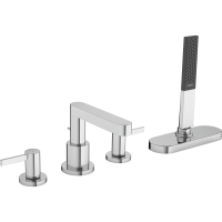 Внешняя часть смесителя для ванны hansgrohe Finoris на край ванны, на 4 отверстия, с sBox 76444000, хром