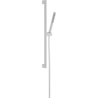 Душевой гарнитур hansgrohe Pulsify S 100 1jet EcoSmart+ со штангой 65 см, 24373700, матовый белый