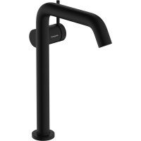 Смеситель для раковины hansgrohe Tecturis S 240 Fine, CoolStart, EcoSmart+, cо сливным гарнитуром Push-Open, 73370670/U, матовый черный, уцененный товар