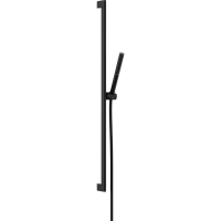 Душевой гарнитур hansgrohe Pulsify S 100 1jet EcoSmart+ со штангой 90 см, 24383670, матовый черный