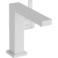 Смеситель для раковины hansgrohe Tecturis E 110 Fine CoolStart, EcoSmart+, с донным клапаном, 73023700, матовый белый