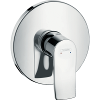 Внешняя часть смесителя для душа hansgrohe Metris скрытого монтажа 31685000, хром