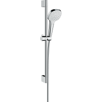 Душевой гарнитур hansgrohe Croma Select E 110 1jet со штангой 65 см 26584400/U, белый/хром, уцененный товар