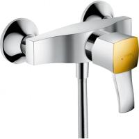 Смеситель для душа однорычажный, с рычаговой рукояткой, ВМ Hansgrohe 31360090, хром/под золото