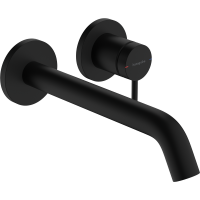 Внешняя часть смесителя для раковины hansgrohe Tecturis S скрытого монтажа, EcoSmart+, 73351670, матовый черный