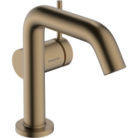 Смеситель для раковины hansgrohe Tecturis S 110 Fine CoolStart, EcoSmart+, 73321140, шлифованная бронза