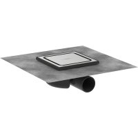 Точечный слив с решеткой hansgrohe RainDrain Spot, 15х15 см 56055800, под сталь