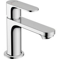Смеситель для раковины hansgrohe Rebris S 80, со сливным гарнитуром 72510000/U, хром, уцененный товар