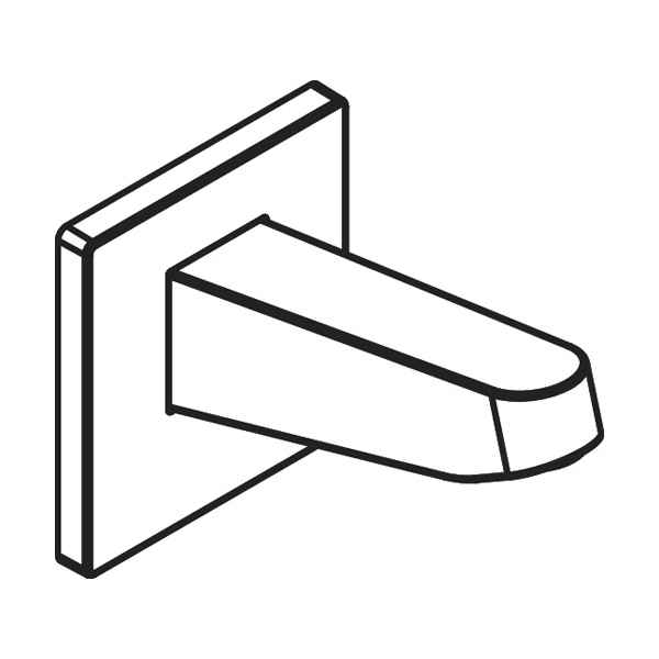 Hansgrohe Pulsify Держатель верхнего душа 260 белый матовый 24149700