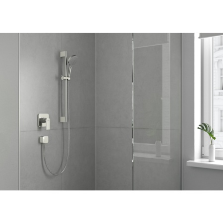 Душевой гарнитур hansgrohe Vernis Blend 100 Vario 2 режима, cо штангой 65 см 26275000/U, хром, уцененный товар