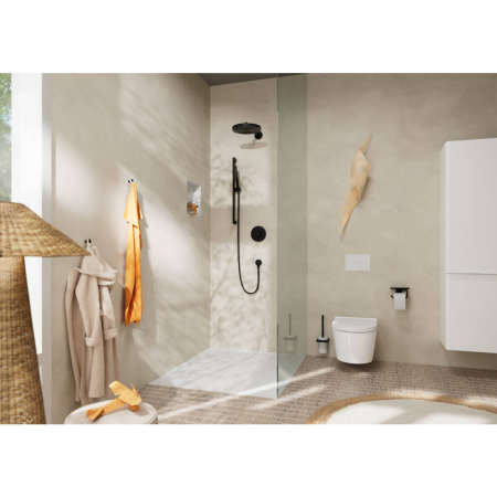 Ручной душ hansgrohe Pulsify S 100 1jet EcoSmart, 24125670, матовый черный