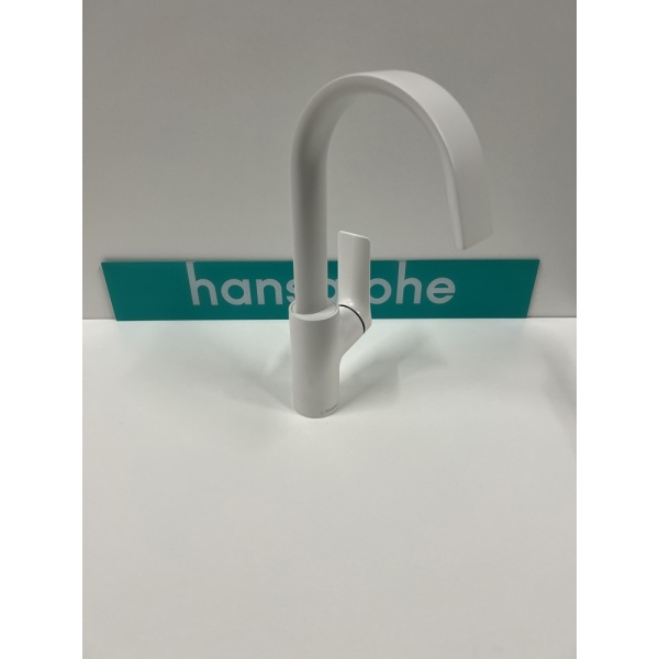 Смеситель для раковины hansgrohe Vivenis 210 с поворотным изливом, 75030700/U, матовый белый, уцененный товар