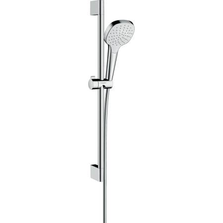 Душевой гарнитур hansgrohe Croma Select E 110 1jet со штангой 65 см 26584400/U, белый/хром, уцененный товар