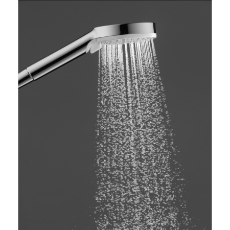 Душевой гарнитур hansgrohe Crometta 100 Vario, 2 режима, со штангой 65 см 26532400, белый/хром, уцененный товар