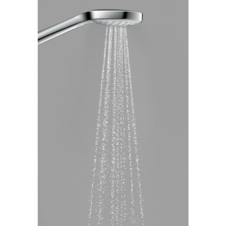 Ручной душ hansgrohe Croma Select E 110 3jet Vario 26812400/U1, белый/хром, уцененный товар