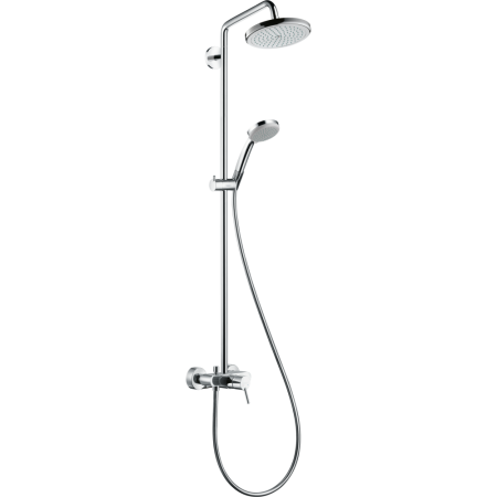 Душевая система hansgrohe Croma 220 1jet со смесителем для душа 27222000, хром