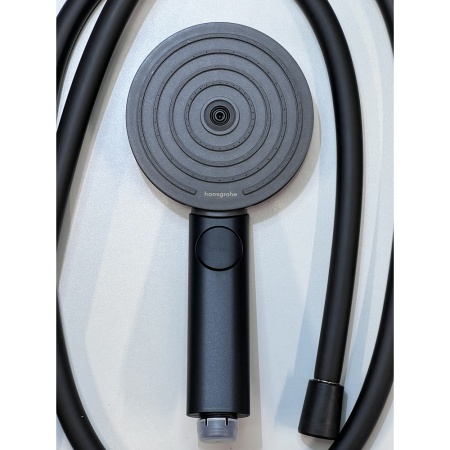 Душевой гарнитур hansgrohe Pulsify Select S 105 3jet Relaxation cо штангой 65 см 24160670/U, матовый черный, уцененный товар