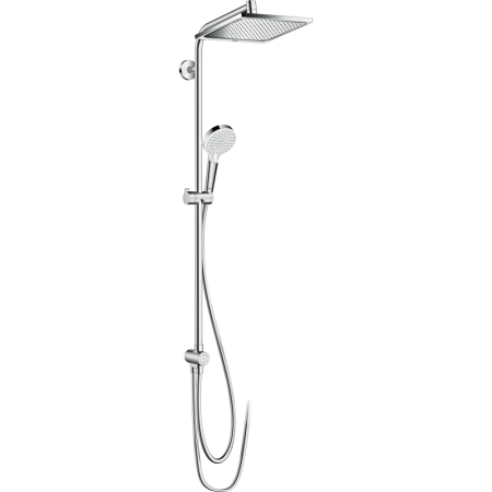 Душевая система hansgrohe Crometta E 240 1jet EcoSmart Reno с переключателем потоков 27289000/U, хром, уцененный товар
