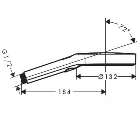 Ручной душ Hansgrohe Rainfinity 130 3jet 26864140, шлифованная бронза