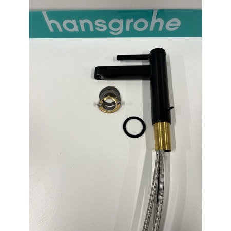 Смеситель для раковины hansgrohe Finoris 110, 76020670/U, матовый черный, уцененный товар