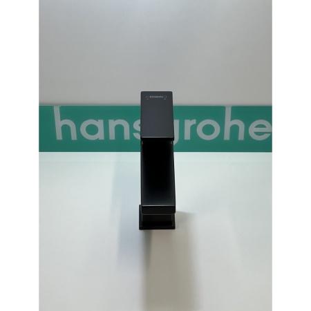 Смеситель для раковины hansgrohe Metropol 110 со сливным клапаном Push-Open 32507670/U, матовый черный, уцененный товар