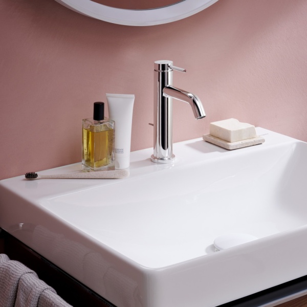 Cмеситель для раковины hansgrohe Tecturis S 110 EcoSmart+, с донным клапаном, 73310000, хром