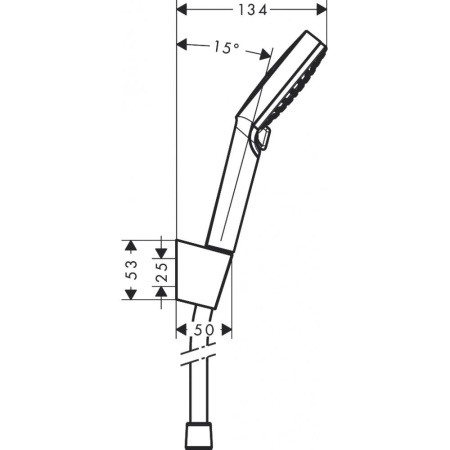 Душевой набор hansgrohe Crometta Vario 125 26691400, белый/хром