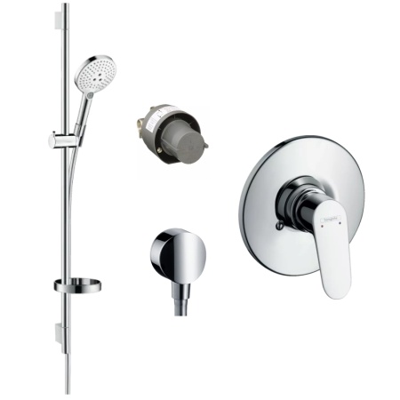 Готовый набор для душа hansgrohe Raindance со смесителем Focus E2 HG-PR129, хром