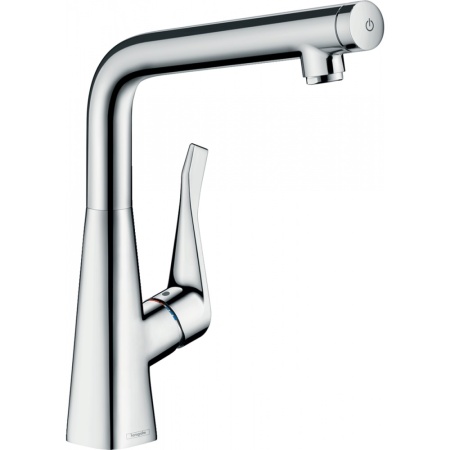 Смеситель hansgrohe Metris Select для кухонной мойки 14883000, хром