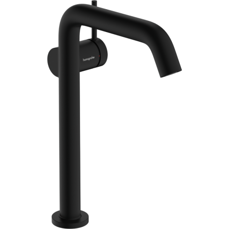 Смеситель для раковины hansgrohe Tecturis S 240 Fine, CoolStart, EcoSmart+, cо сливным гарнитуром Push-Open, 73370670/U, матовый черный, уцененный товар