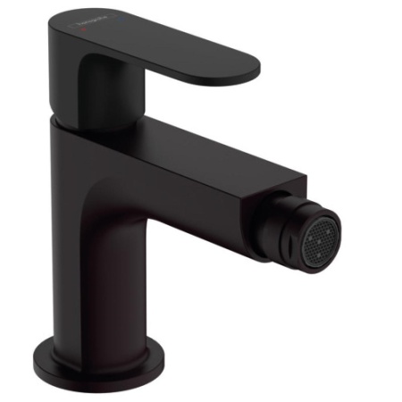 Смеситель для биде hansgrohe Rebris S, с металлическим сливным гарнитуром 72212670, матовый черный