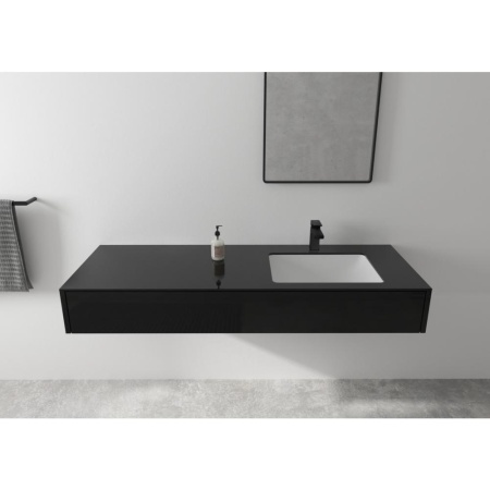 Смеситель для раковины 100, без сливного набора Hansgrohe Vernis Shape 71569670, матовый черный