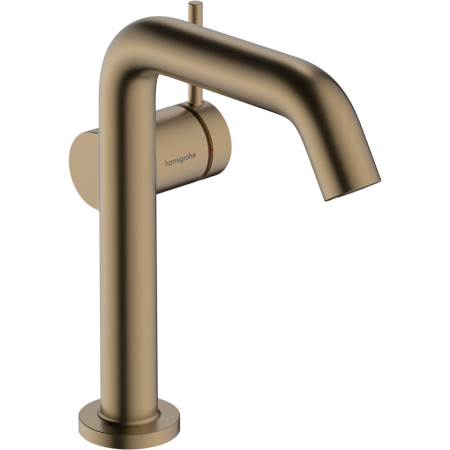 Смеситель для раковины hansgrohe Tecturis S 150 Fine CoolStart, EcoSmart+, 73341140, шлифованная бронза