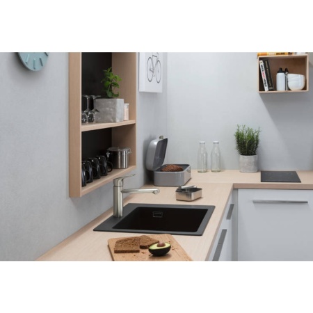 Смеситель для кухонной мойки hansgrohe Focus M43 120, с поворотным изливом 71816800, под сталь