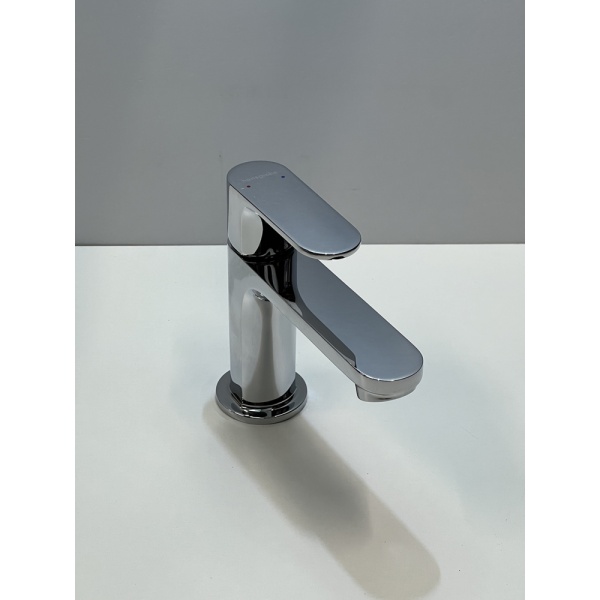 Смеситель для раковины hansgrohe Rebris S 80, со сливным гарнитуром 72510000/U, хром, уцененный товар