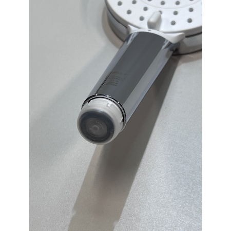 Душевой гарнитур hansgrohe Crometta 100 Vario, 2 режима, со штангой 65 см 26532400, белый/хром, уцененный товар