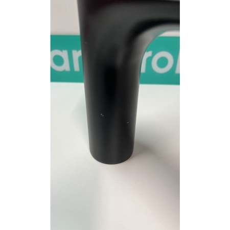 Смеситель для раковины hansgrohe Vivenis 110 со сливным гарнитуром, 75020670/U2, матовый черный, уцененный товар